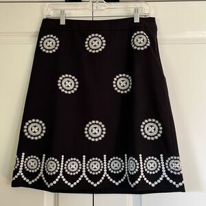 Boden Embroidered Skirt Size 6